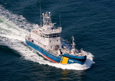 Kombinationsfartyg KBV 032 uppifrån