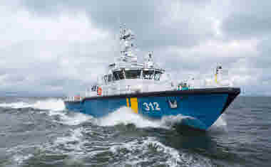 Övervakningsfartyg KBV 312 till havs