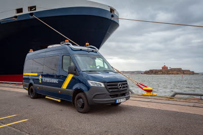 KBV 960 farligt gods buss vid kaj